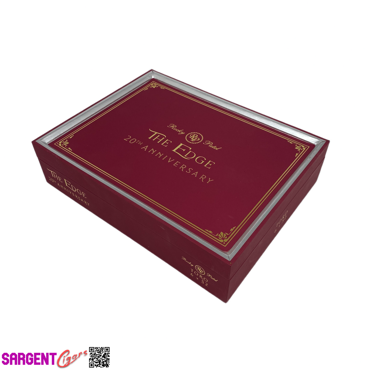 Rocky Patel Edge 20th Toro Empty Wooden Cigar Box 9.25x7.25x2.25