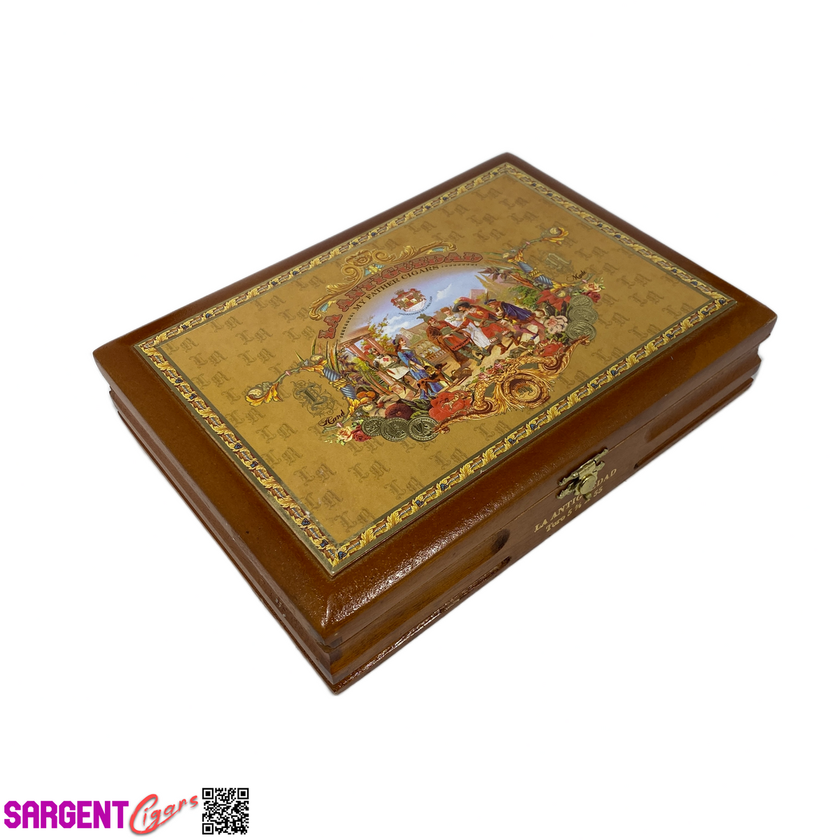 My Father Cigars La Antiguedad Toro Empty Wooden Cigar Box 9.25x6.75x2