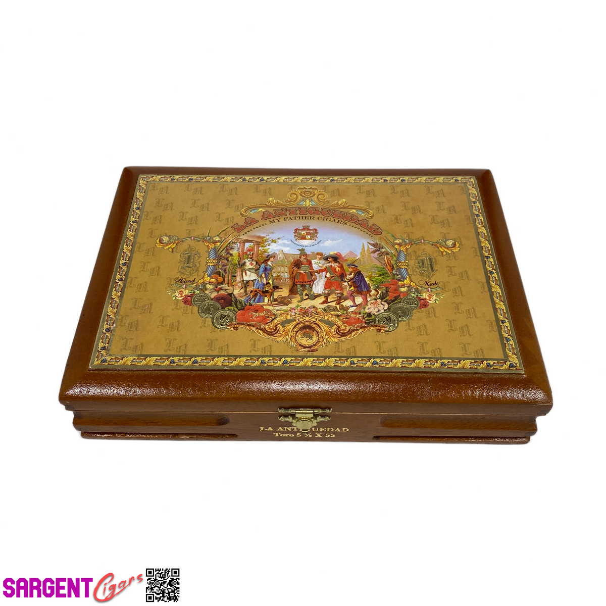 My Father Cigars La Antiguedad Toro Empty Wooden Cigar Box 9.25x6.75x2