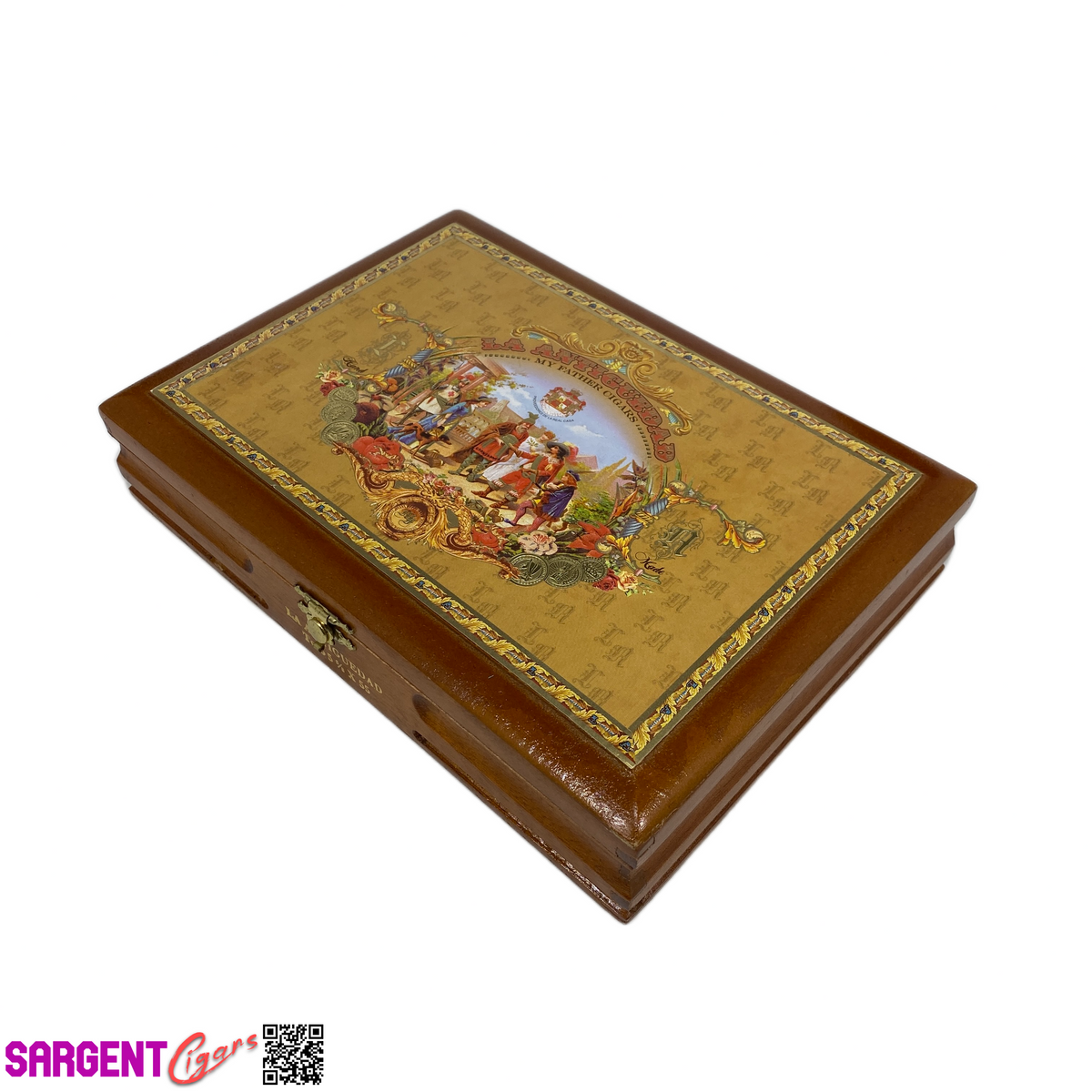 My Father Cigars La Antiguedad Toro Empty Wooden Cigar Box 9.25x6.75x2
