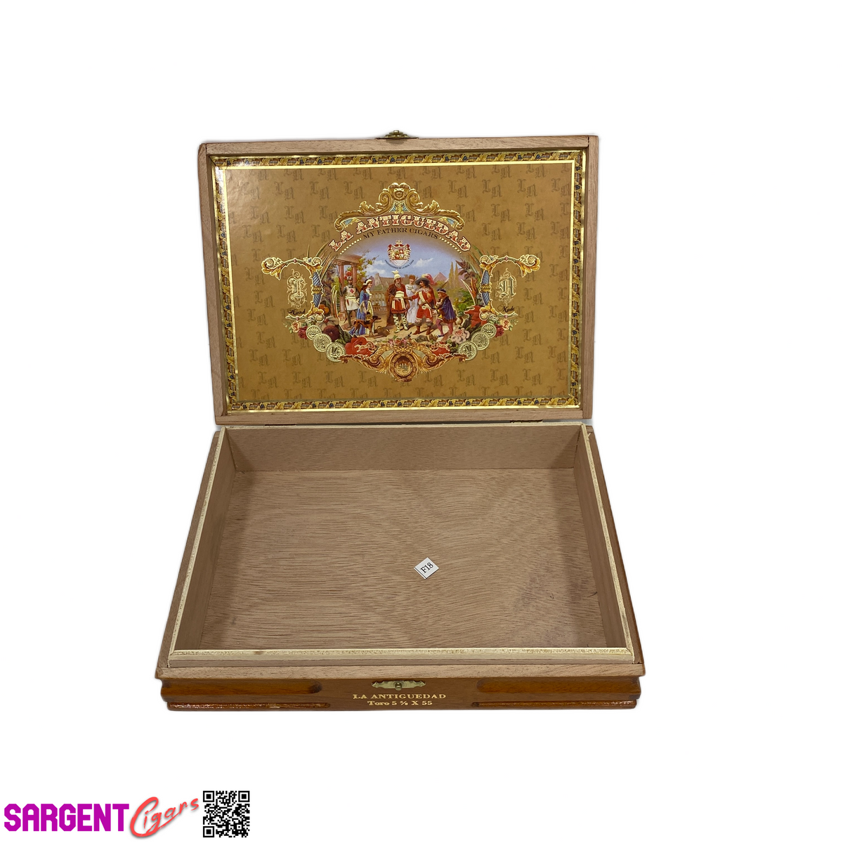 My Father Cigars La Antiguedad Toro Empty Wooden Cigar Box 9.25x6.75x2