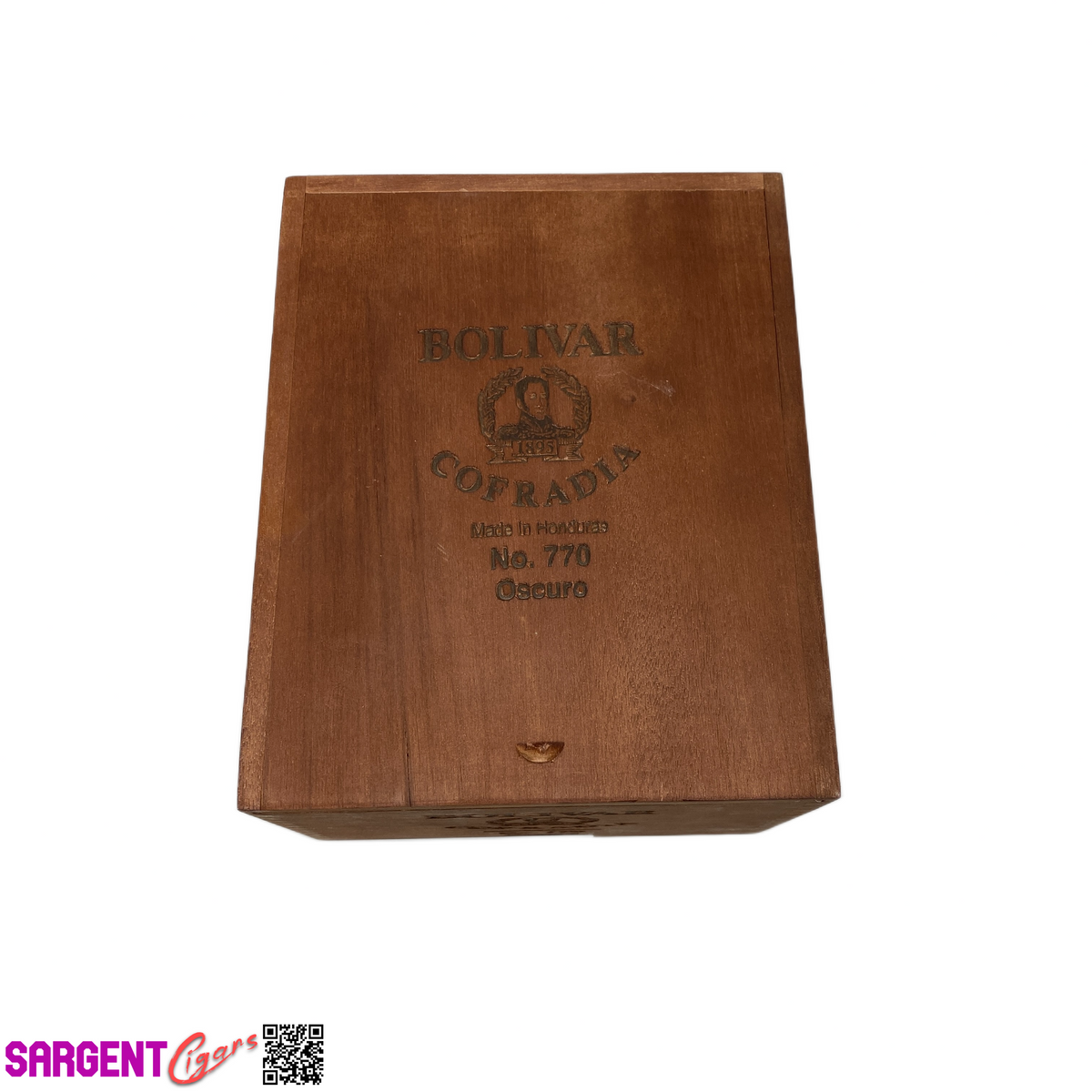 Cofradia No770 Oscuro Empty Wooden Cigar Box 6.25x8x5