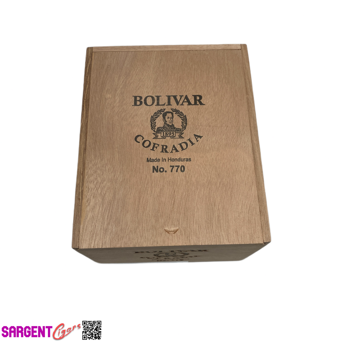 Cofradia No770 Empty Wooden Cigar Box 6.25x8x5