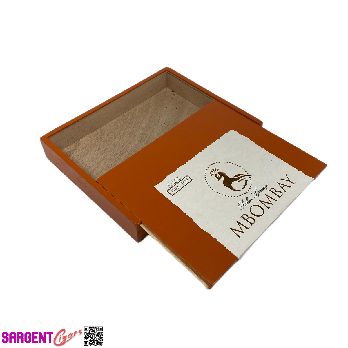 Mbombay Palm Springs Empty Wooden Cigar Box 9x7.25x1.25