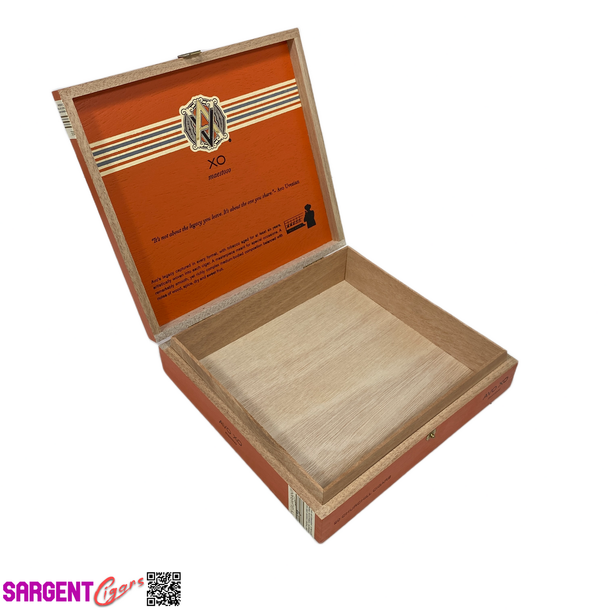 Avo Xo Maestoso Empty Wooden Cigar Box 8.5x8x2