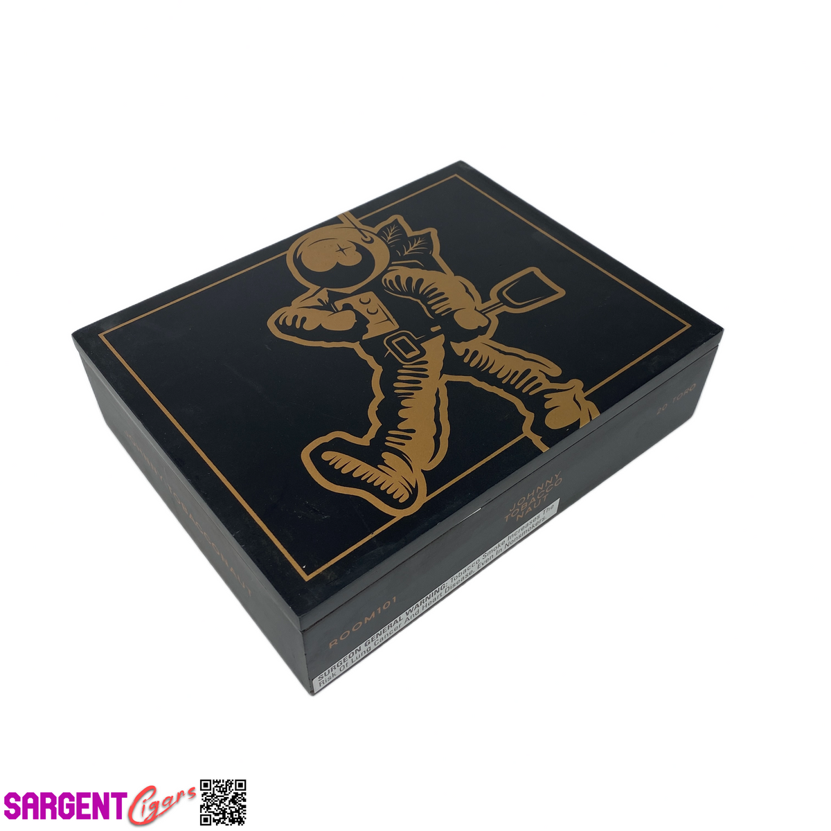 Room 101 Johnny Tobacconaut Toro Empty Wooden Cigar Box 9x7x2.5