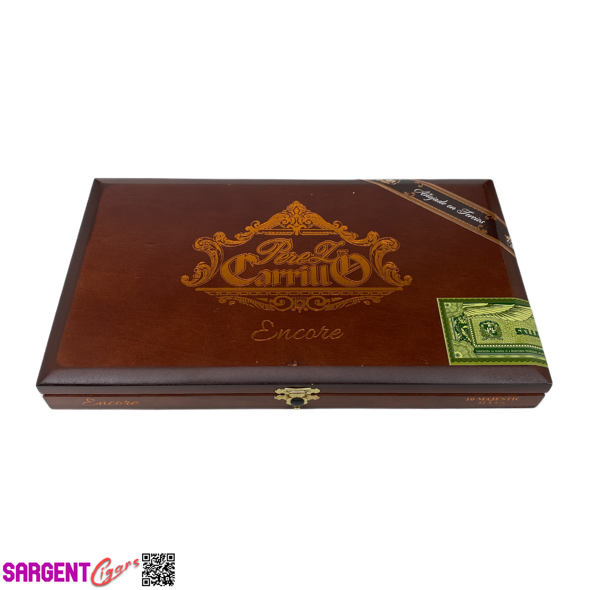 Ep Carrillo Encore Majestic Empty Wooden Cigar Box 11.5x7x1.5
