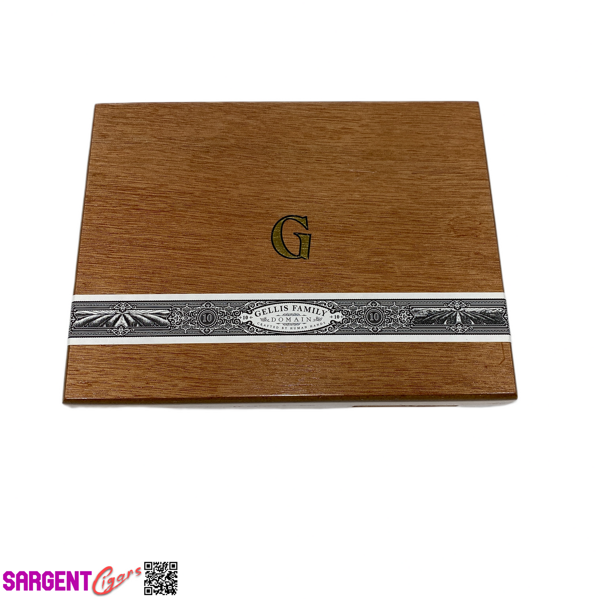 Gellis Family Robusto Extras Empty Wooden Cigar Box 8.5x6.5x1.5