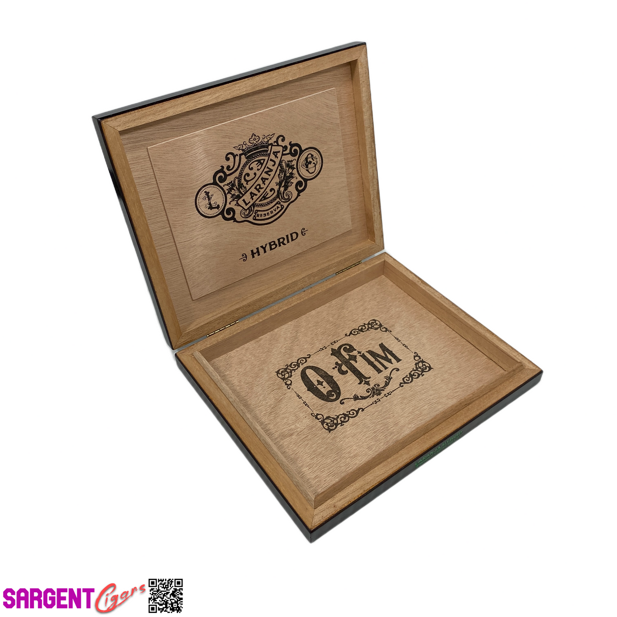 Espinosa Laranja Hybrid Short Churchill Empty Wooden Cigar Box 8.75x7.5x1.25