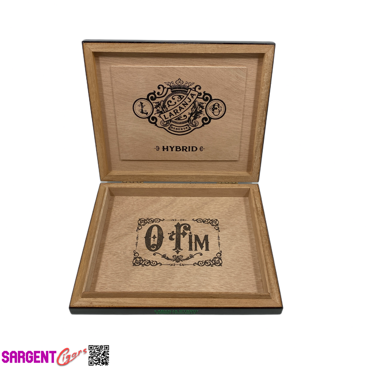 Espinosa Laranja Hybrid Short Churchill Empty Wooden Cigar Box 8.75x7.5x1.25