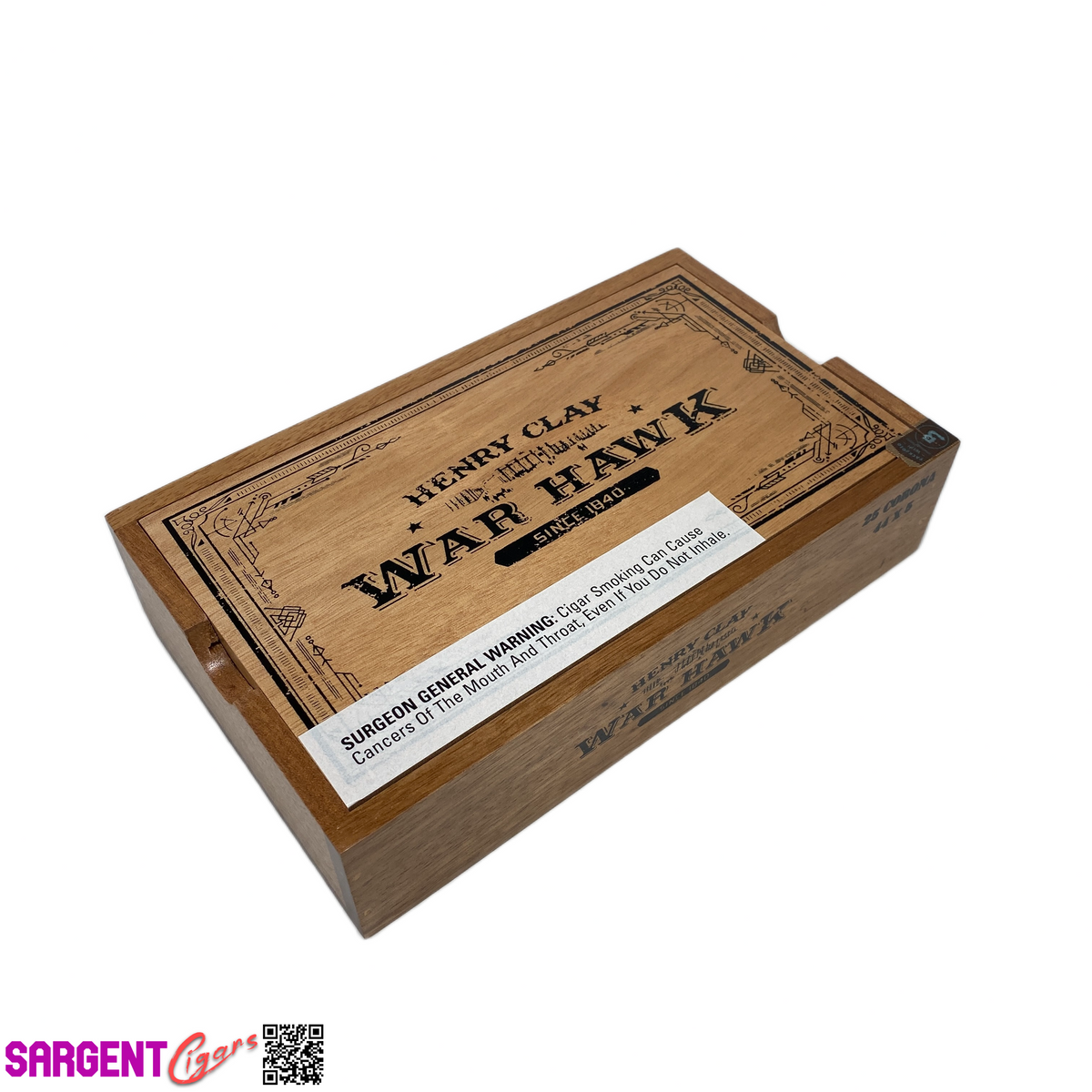 Henry Clay War Hawk Corona Empty Wooden Cigar Box 10x6x2.5
