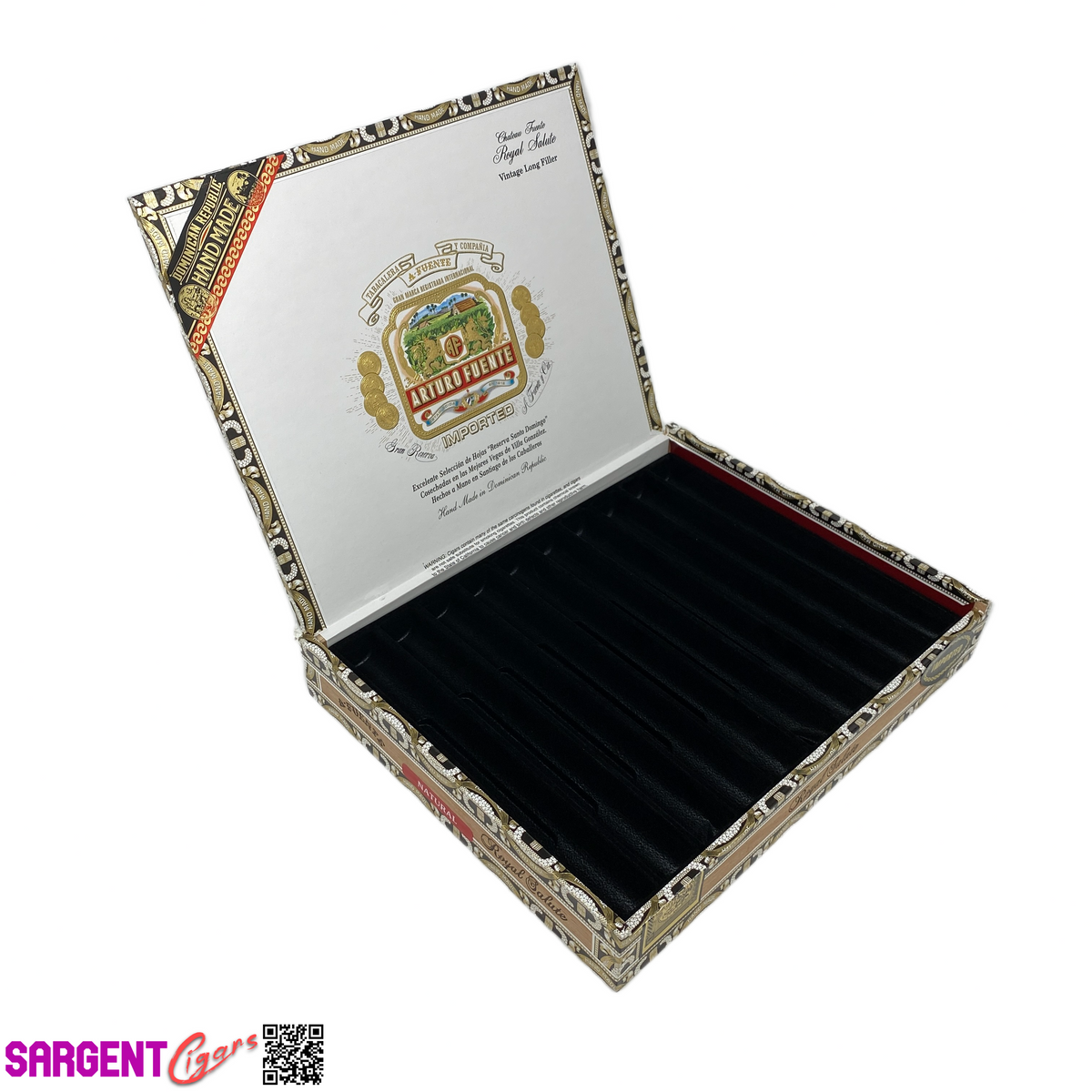 Arturo Fuente Royal Salute Empty Cigar Box 11x8.75x1.75