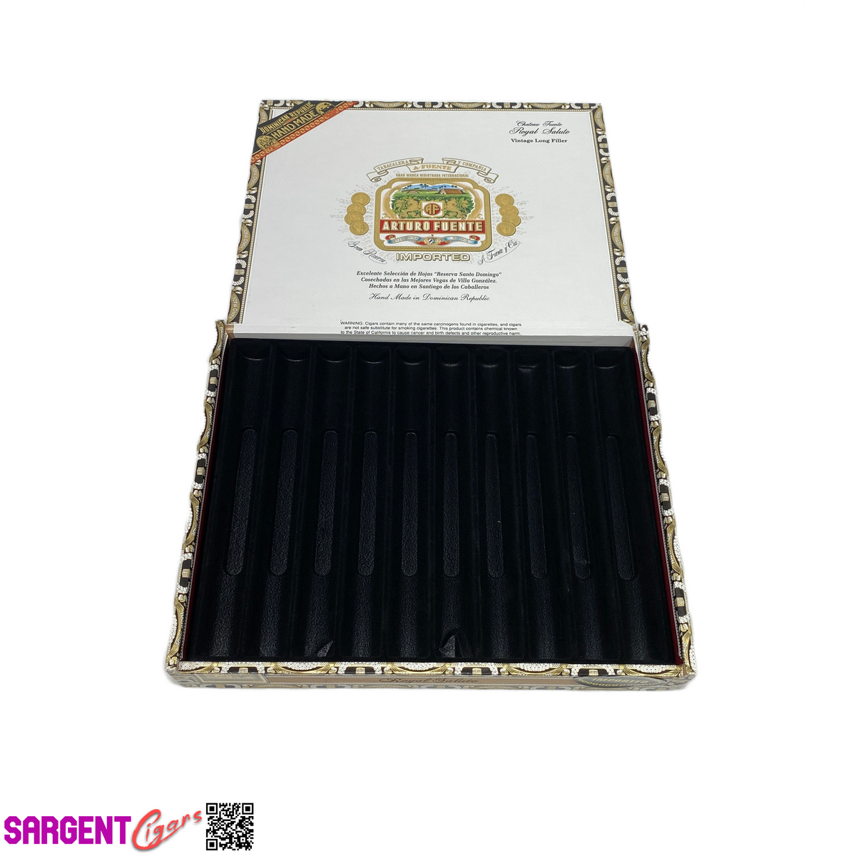 Arturo Fuente Royal Salute Empty Cigar Box 11x8.75x1.75