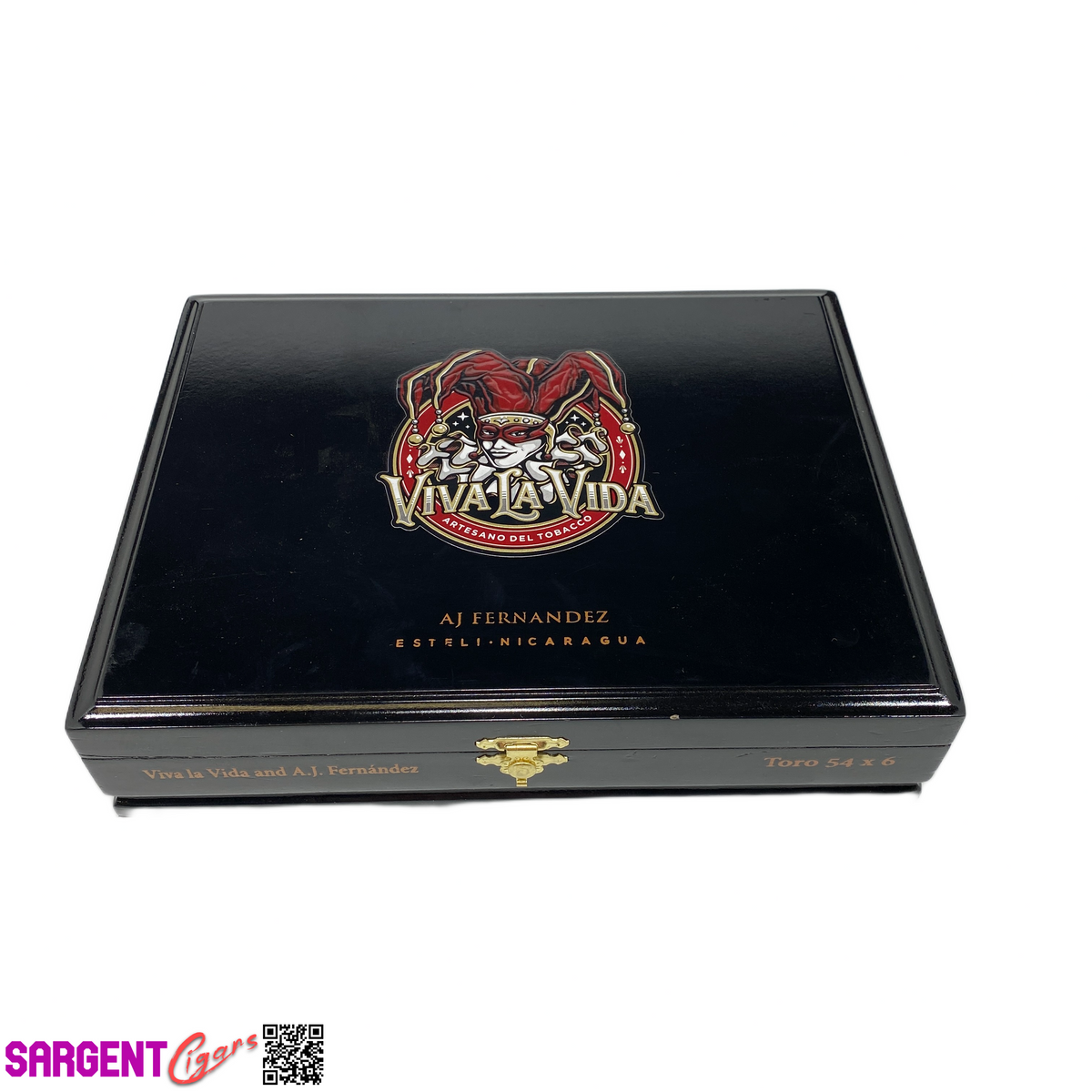 Viva La Vida Toro Empty Wooden Cigar Box 9.75x7.5x2.25