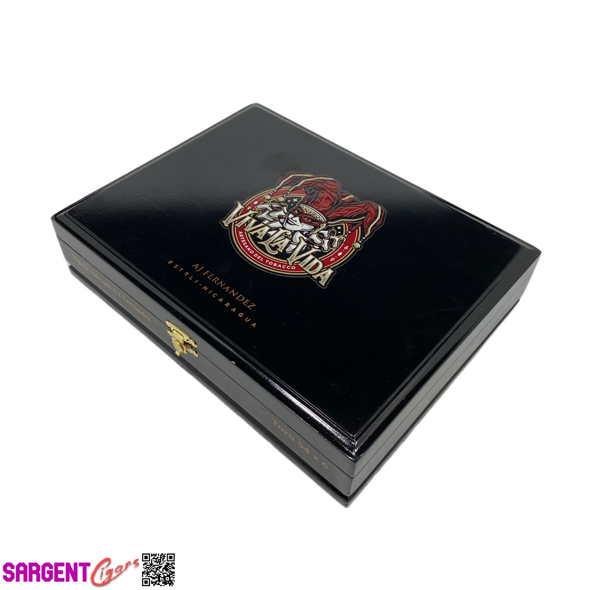Viva La Vida Toro Empty Wooden Cigar Box 9.75x7.5x2.25