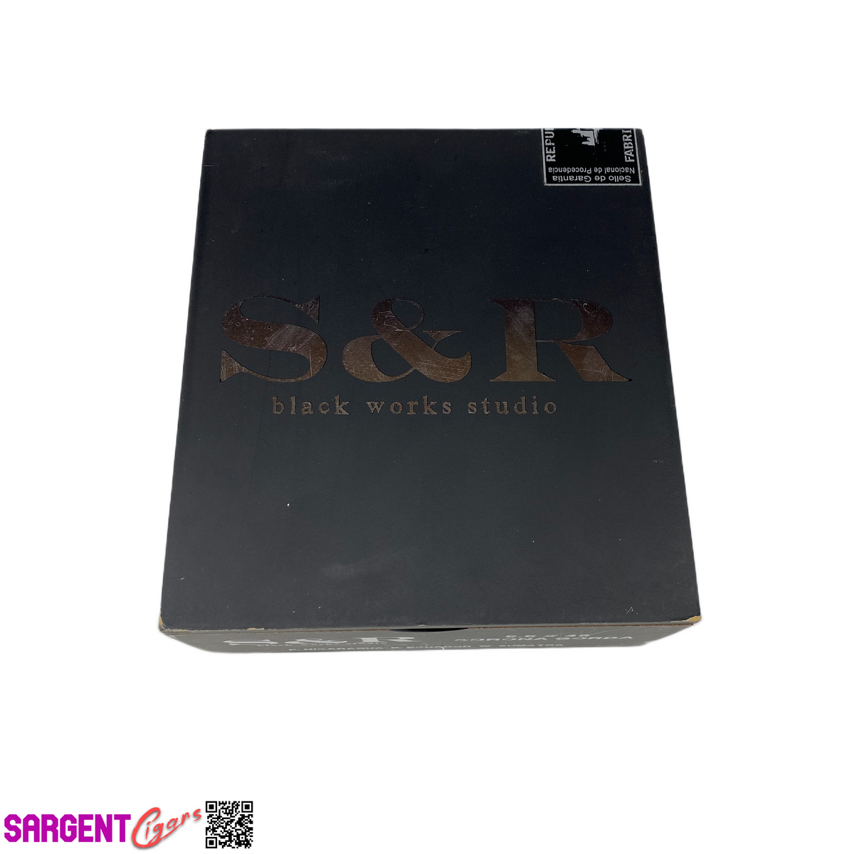 S & R Corona Gorda Empty Wooden Cigar Box 6x6.5x2.75