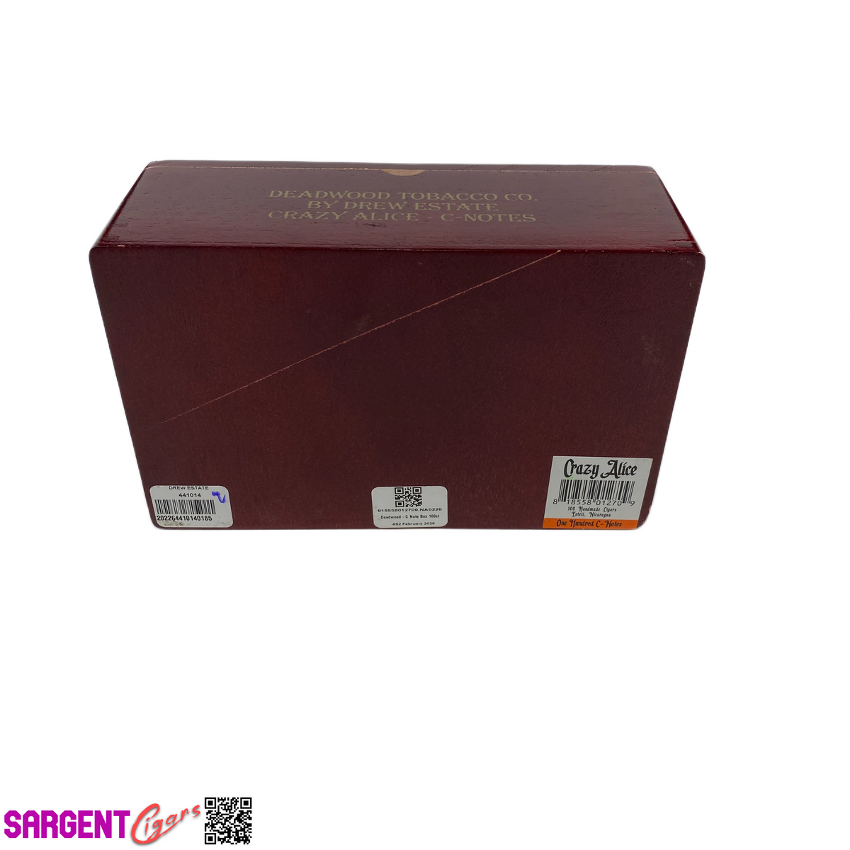 Deadwood C-Notes Empty Wooden Cigar Box 8x5x3 (2)