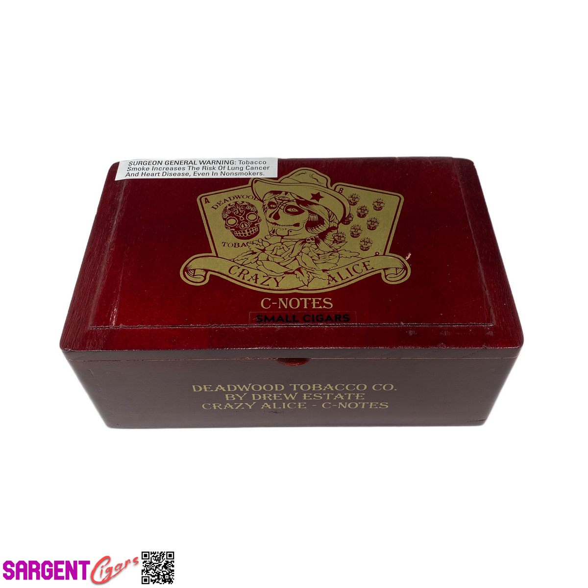 Deadwood C-Notes Empty Wooden Cigar Box 8x5x3 (2)