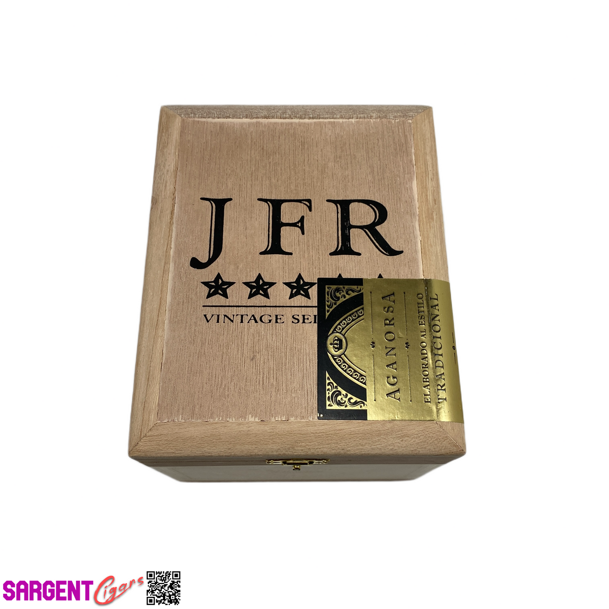 JFR Junior Connecticut Empty Wooden Cigar Box 5.25x6.5x5