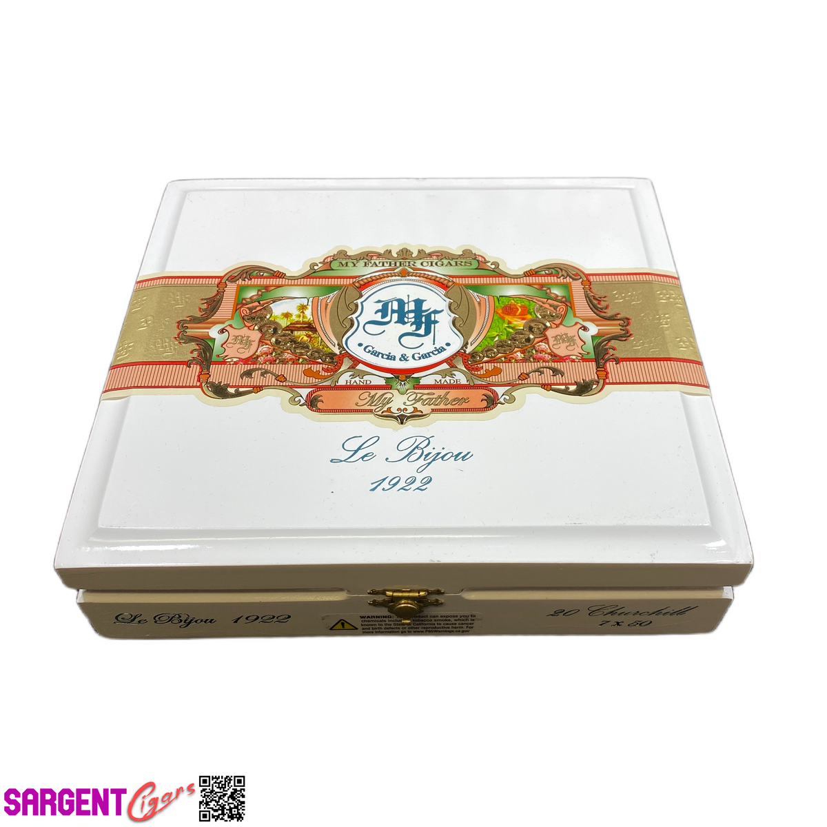My Father Cigars Le Bijou 1922 Churchill Empty Wooden Cigar Box 9x8x2.25 (1)
