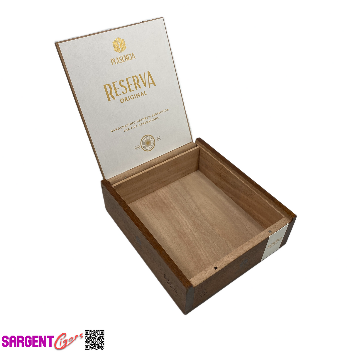 Plasencia Toro Empty Wooden Cigar Box 6.25x7x2
