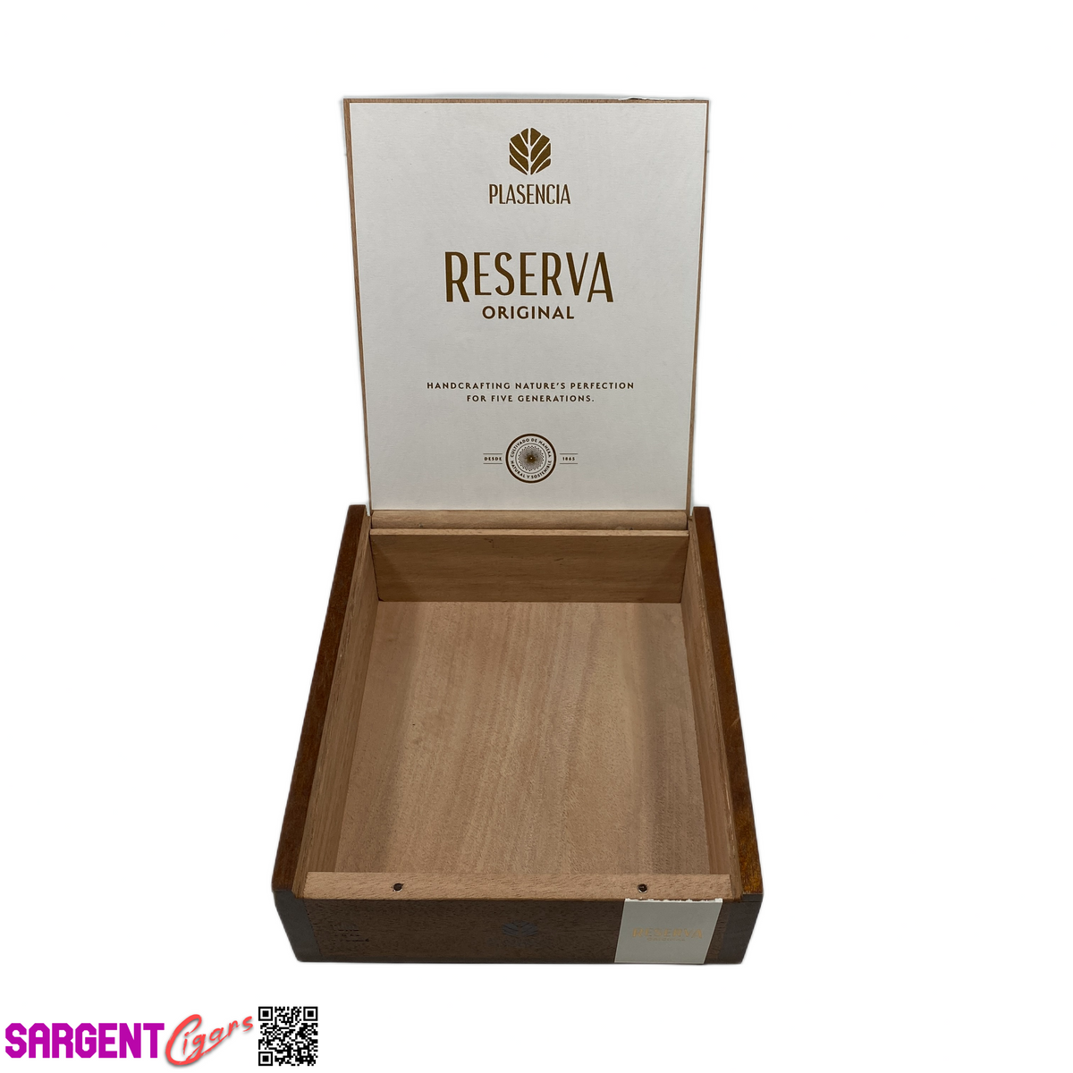 Plasencia Toro Empty Wooden Cigar Box 6.25x7x2
