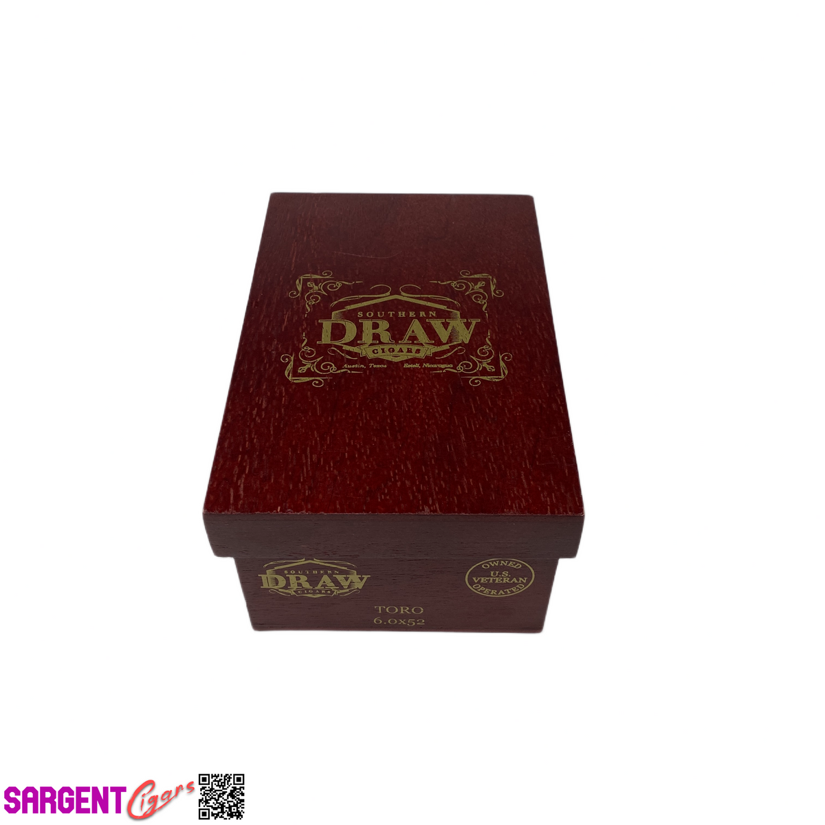 Southern Draw Rose of Sharon Toro Empty Wooden Cigar Box 4.75x7x3.25
