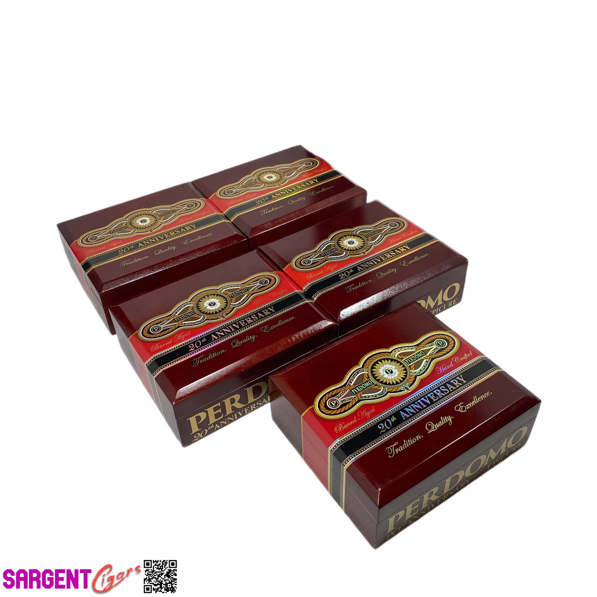 Lot of 5 Perdomo 20th Sun Grown Epicure Empty Wooden Cigar Boxes 8x7x3 #24