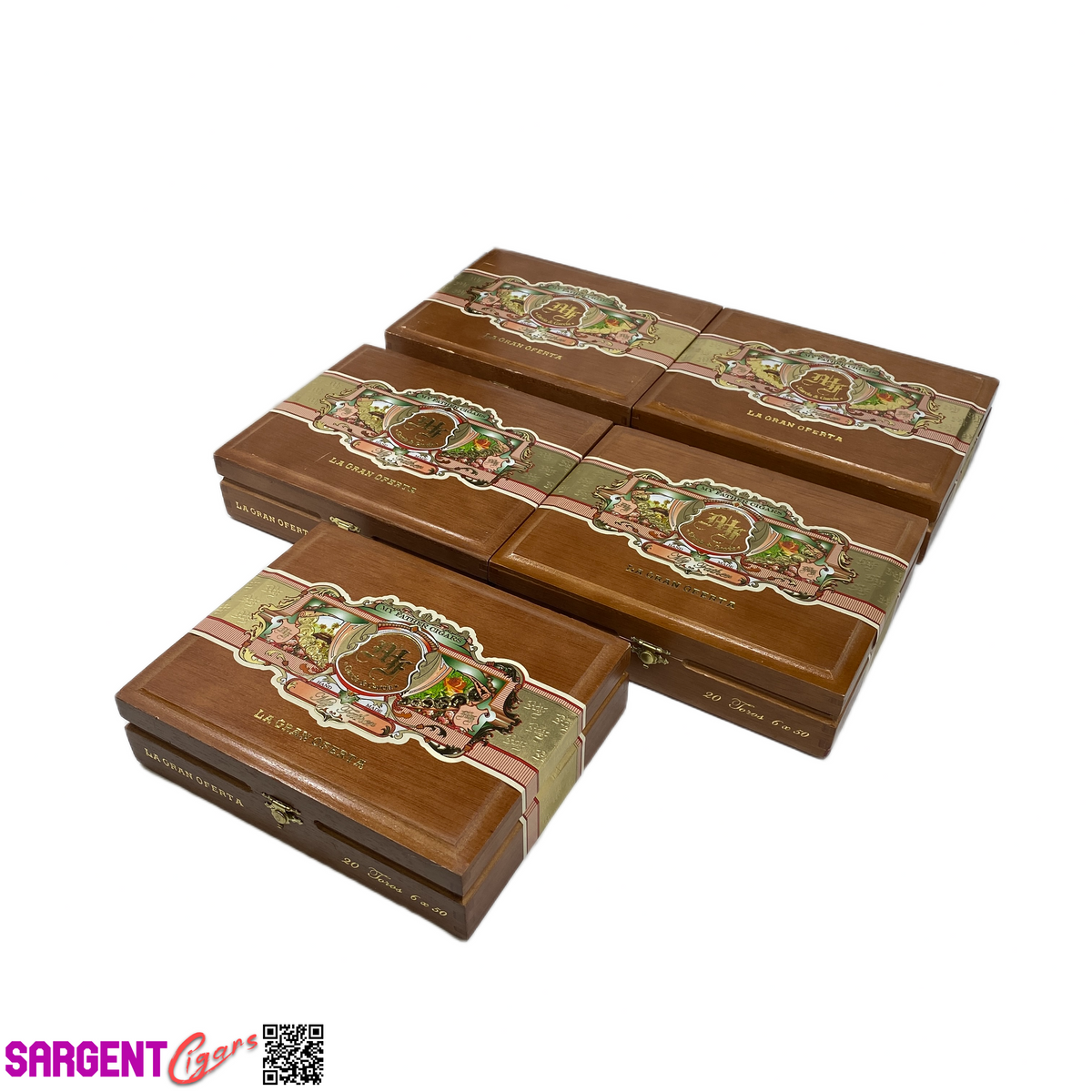 Lot of 5 My Father Cigars Oferta Toro Empty Wooden Cigar Boxes 8.75x7x2 #30