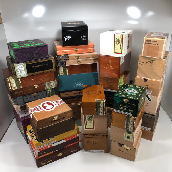 Fuente Webster and King Edward wooden cigar boxes