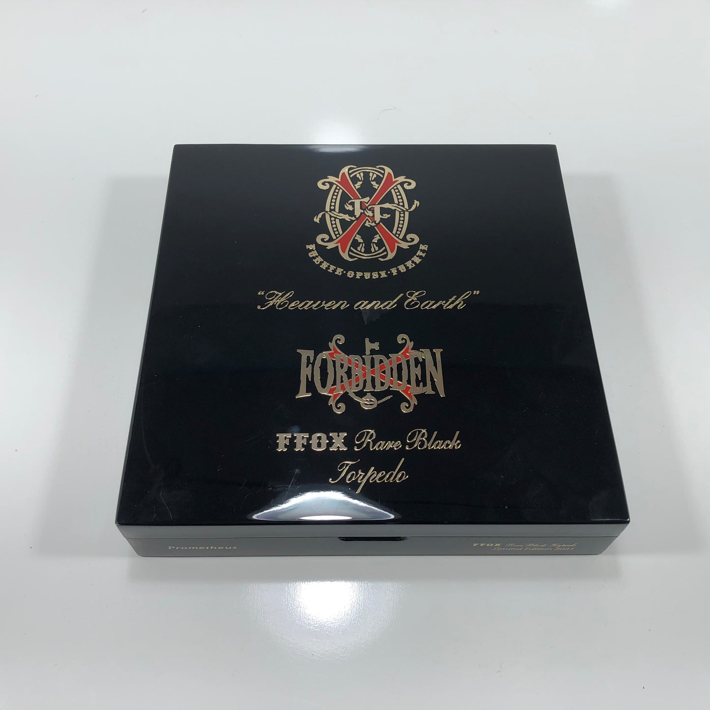 Arturo Fuente Opus X Forbidden Torpedo Empty Wooden Cigar Box 8x8.25x1.5