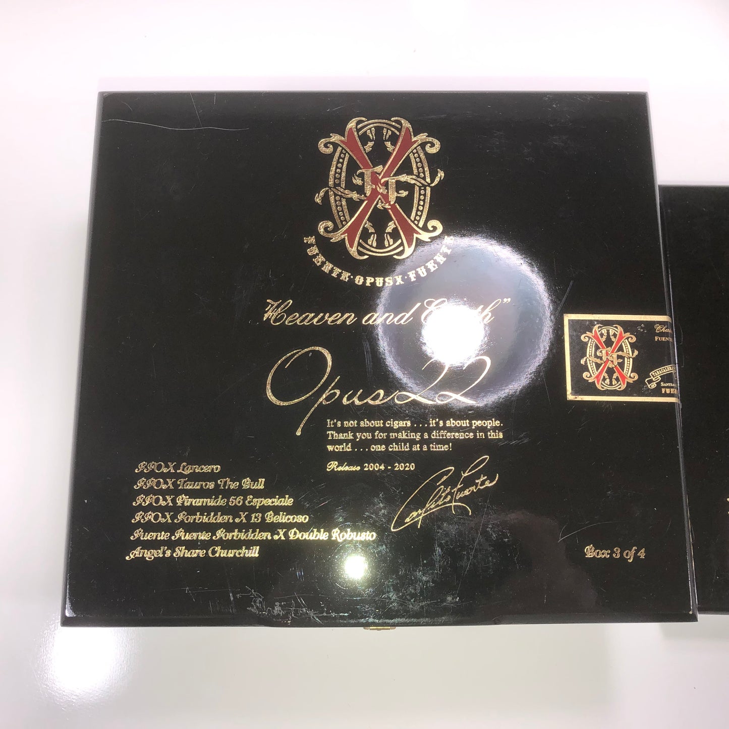 Arturo Fuente Opus X Limited Edition 2020 Opus 22 Empty Cigar Box 11.25x11x11